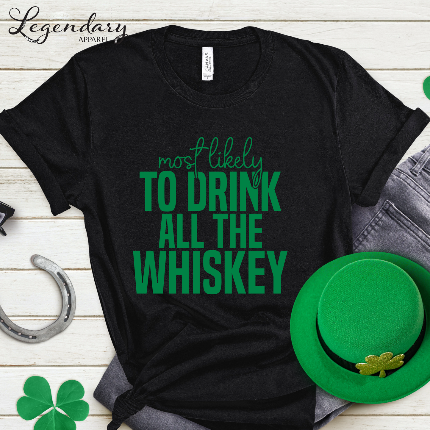 St. Patricks Day Group Matching Shirts in Black