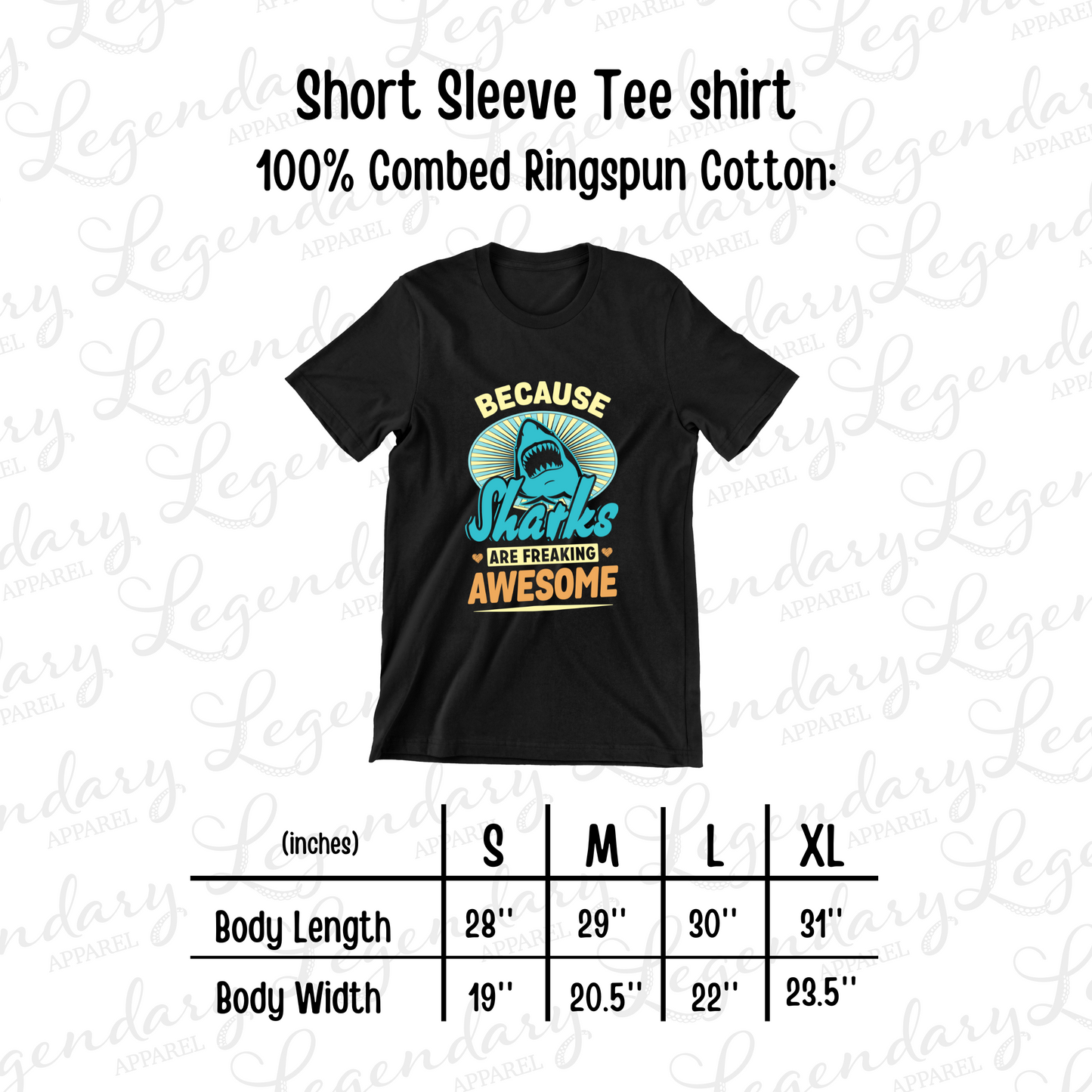 Because Sharks Are Awesome Tee Shirt