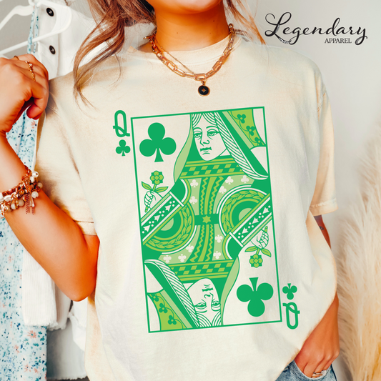 Queen Of Clubs St Patrick's Day Shirts