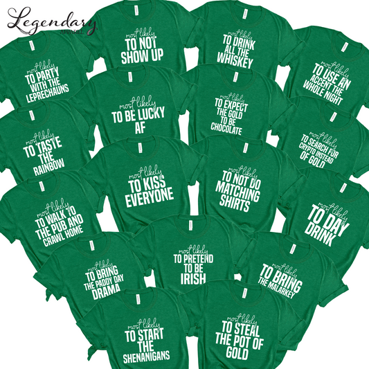 St. Patricks Day Group Matching Shirts in Green