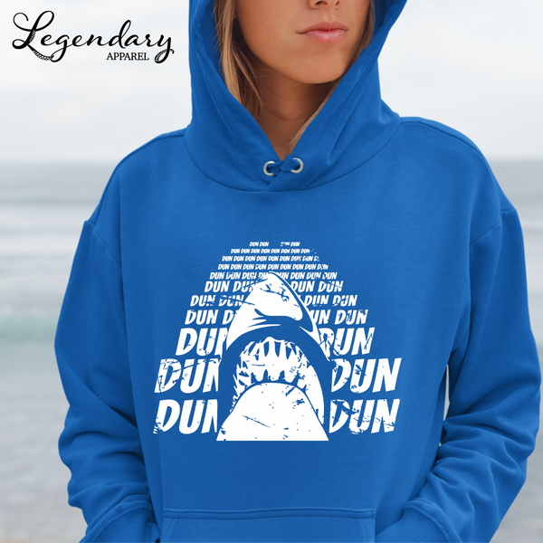 Dun Dun Great White Shark Pullover Hoodie