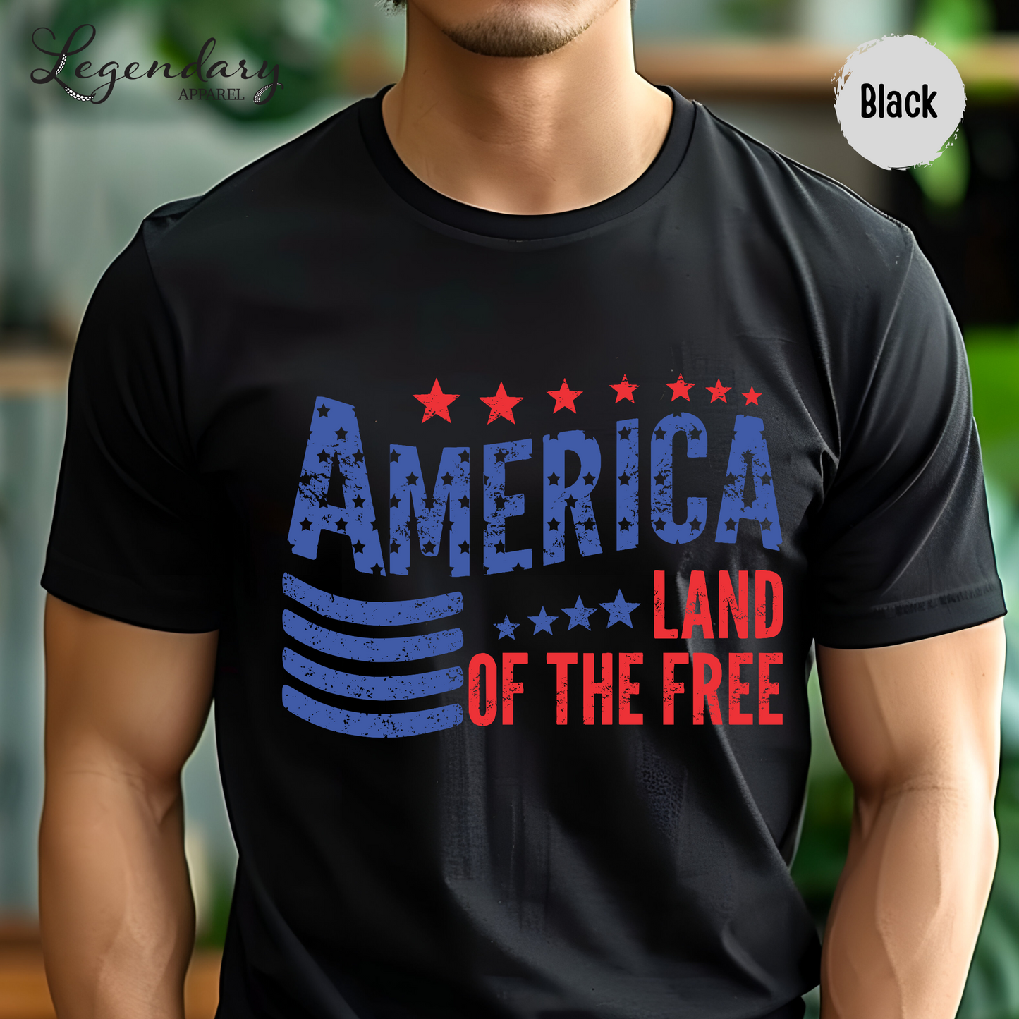 4th of July Shirt America Land Of The Free Patriotic Tee Independence Day Youth & Toddler Kids Shirts