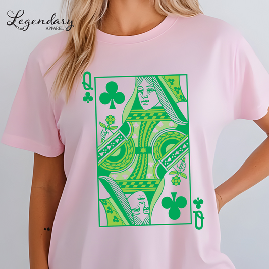 Queen Of Clubs St Patrick's Day Shirts