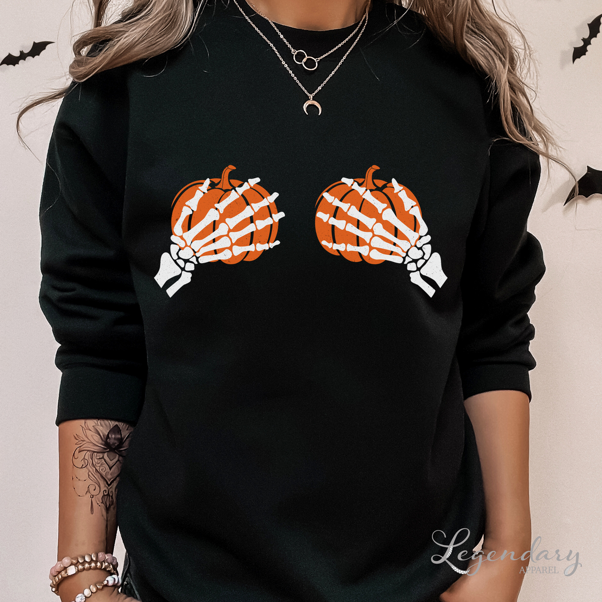 Skeleton Hands T Shirt, Skeleton Boob Shirt, Pumpkin Boob Shirt, Halloween  T Shi