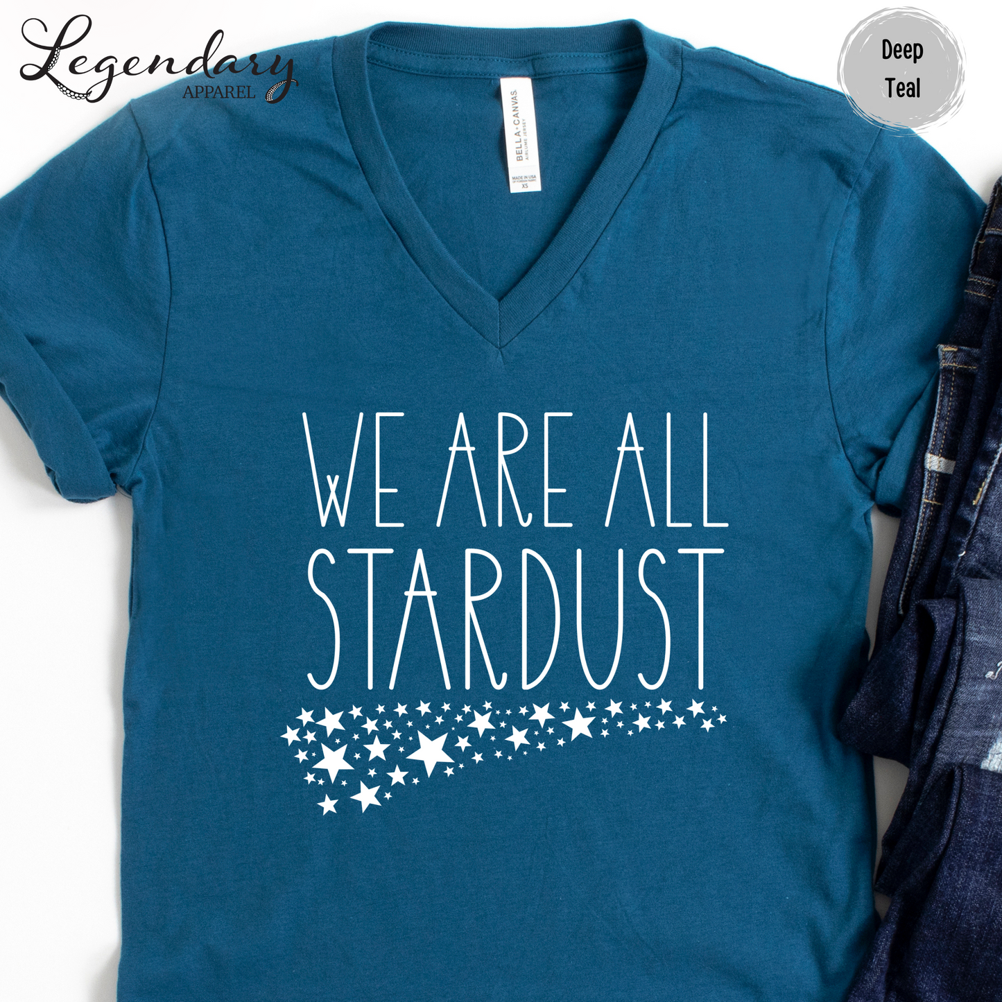 We Are All Stardust V-Neck Tee