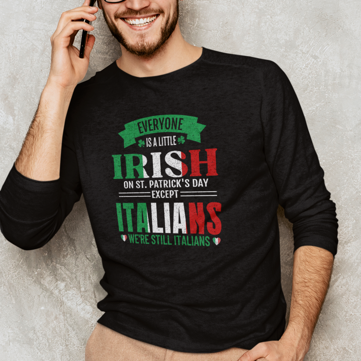 st patrick's day italian shirt