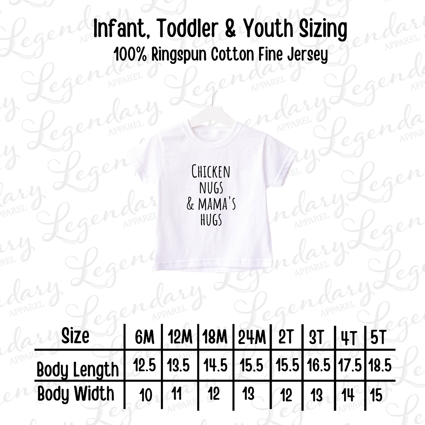 Chicken Nugs & Mama's Hugs Toddler Tee Shirt