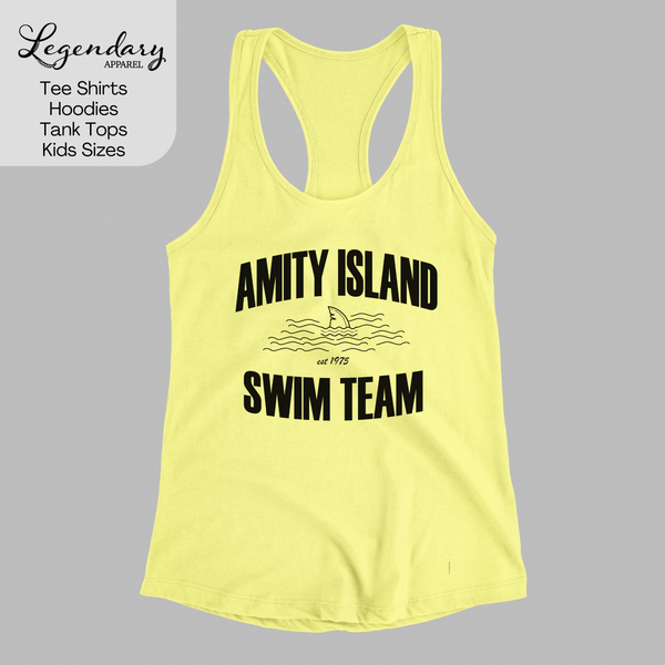 amity island swim team tank top