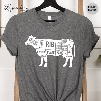 Beef Cuts Cow T-Shirt