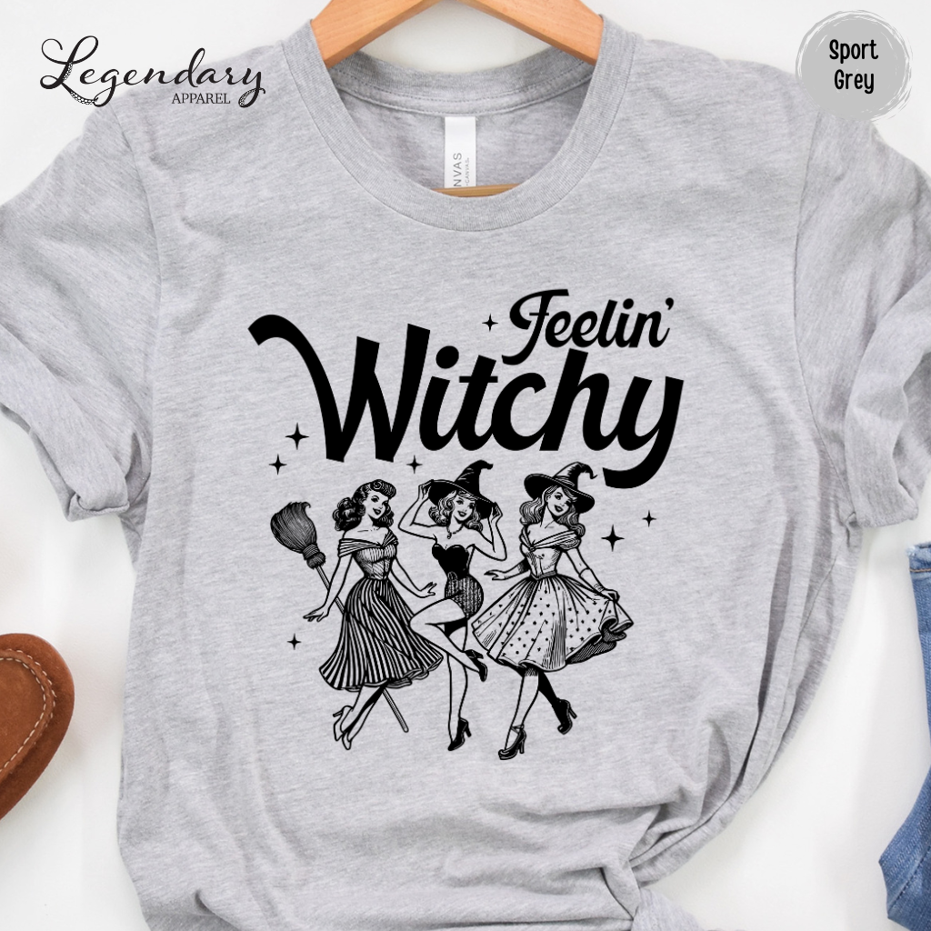 Feelin Witchy Halloween T-Shirt