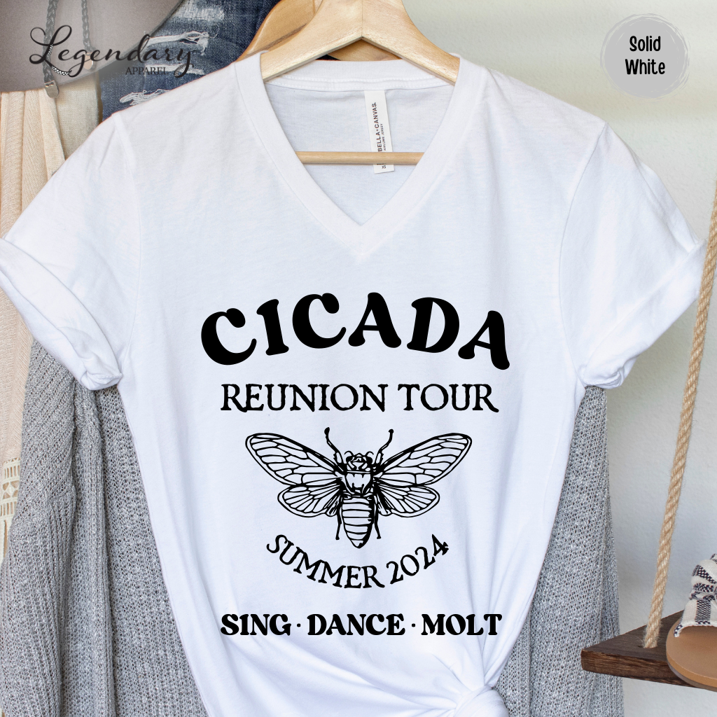 Cicada Reunion Tour 2024 V-Neck Tee Shirt