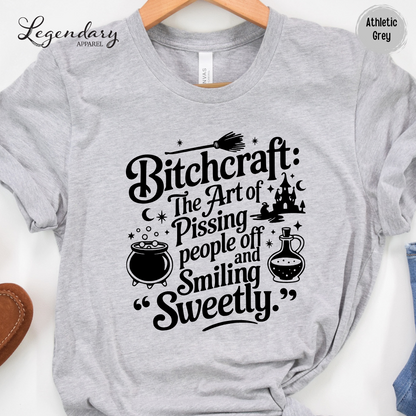Bitchcraft Sarcastic Witch Shirt