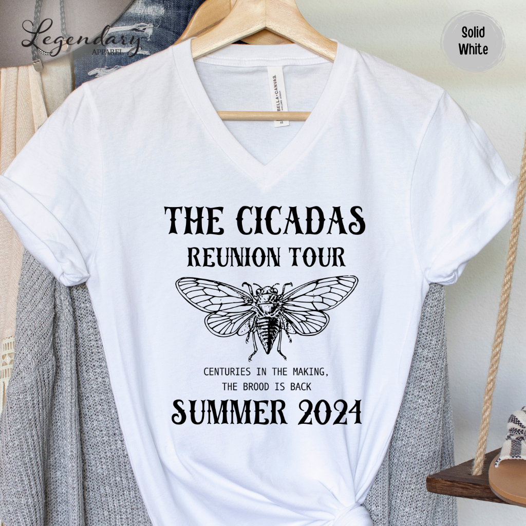 The Cicadas Reunion Tour 2024 V-Neck Tee Shirt