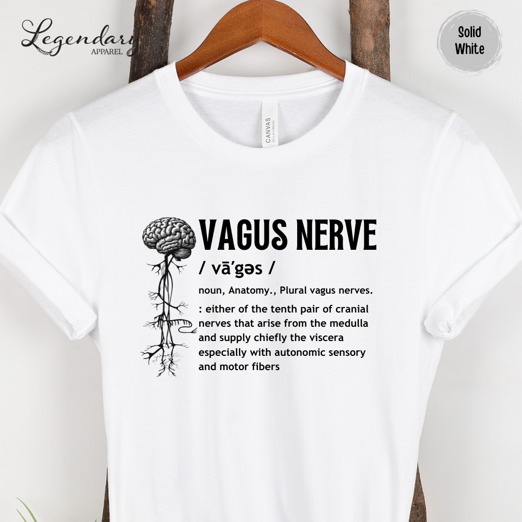 Vagus Nerve Definition Shirt Nervous System Anatomy Tee Shirt