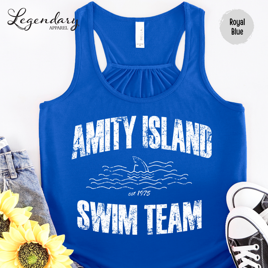 Amity Island Swim Team Racerback Tank Top