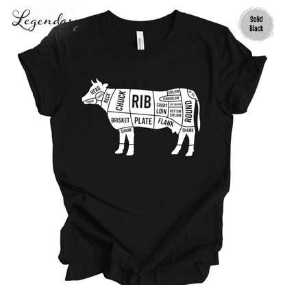 Beef Cuts Cow T-Shirt