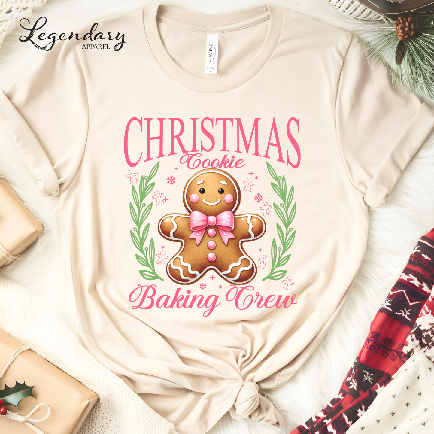 Christmas Cookie Baking Crew Gingerbread Shirt