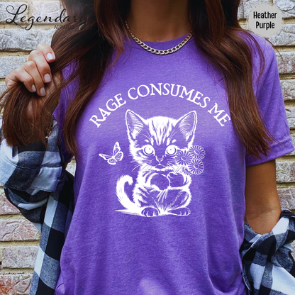 Rage Consumes Me Kitten T-Shirt
