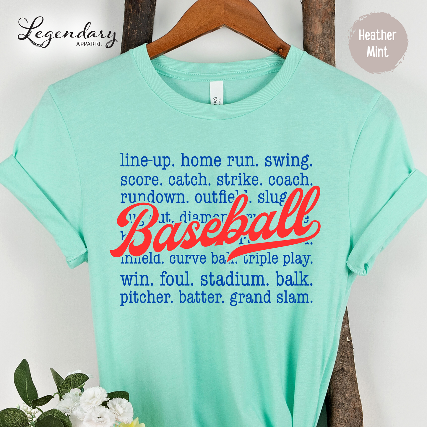 Baseball Sayings T-Shirt Homerun Swing Pitcher Grand Slam