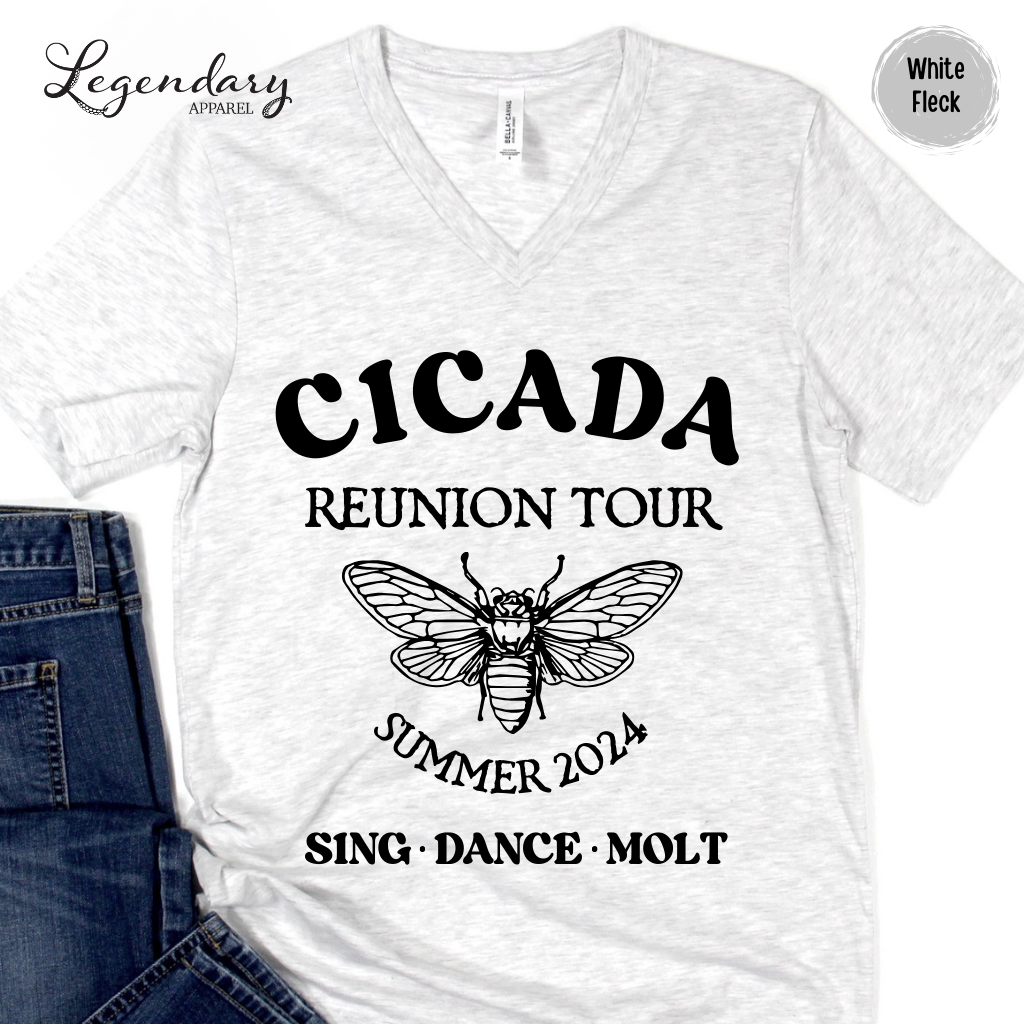 Cicada Reunion Tour 2024 V-Neck Tee Shirt