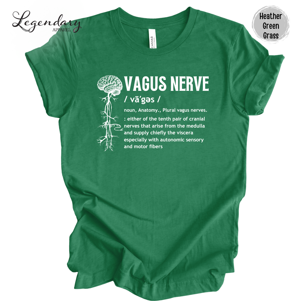 Vagus Nerve Definition Shirt Nervous System Anatomy Tee Shirt