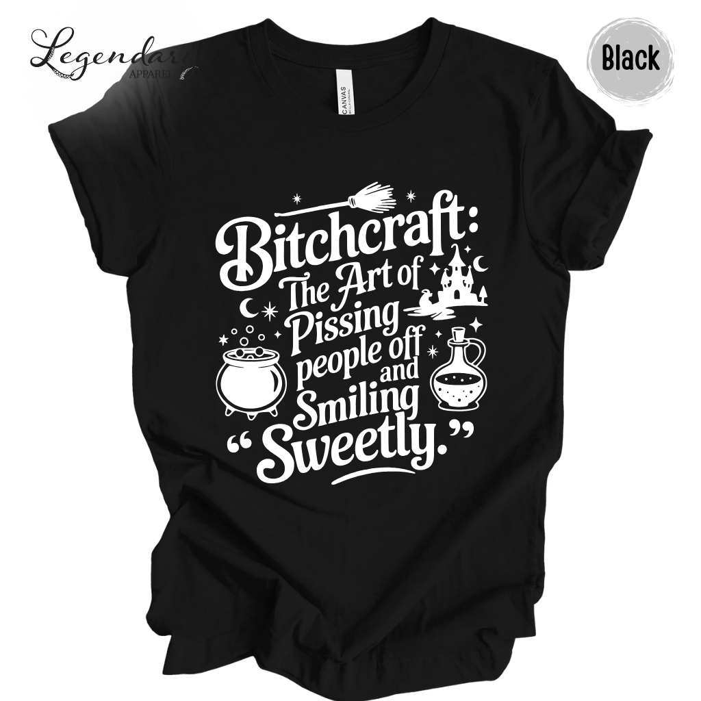 Bitchcraft Sarcastic Witch Shirt