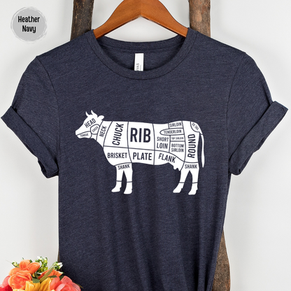 Beef Cuts Cow T-Shirt