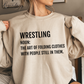 Funny Wrestler Sweatshirt Noun: The Art Of Folding Clothes With People Still In Them