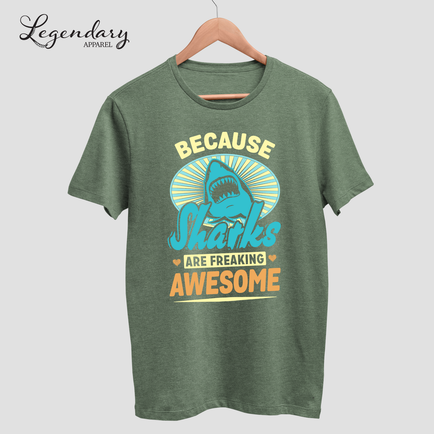 Because Sharks Are Awesome Tee Shirt