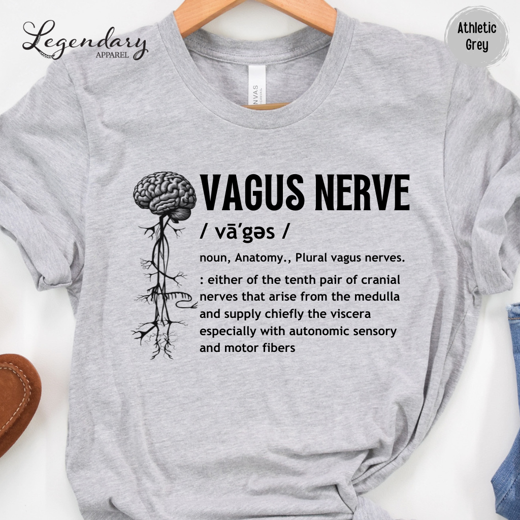 Vagus Nerve Definition Shirt Nervous System Anatomy Tee Shirt