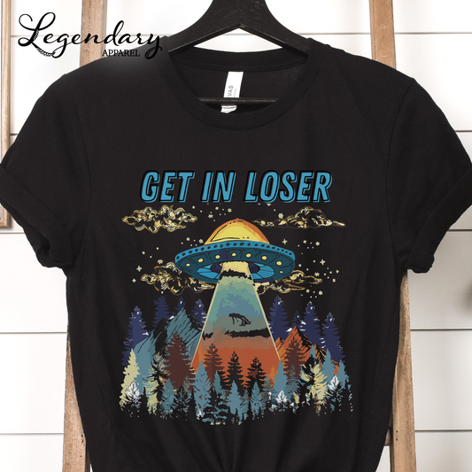 Get In Loser Alien Abduction Men's Tee