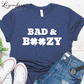 Bad and Boozy St Patricks Day Shirt Shamrock St Paddys Outfit Bar Crawl Sweatshirt Drinking Tee Shirt