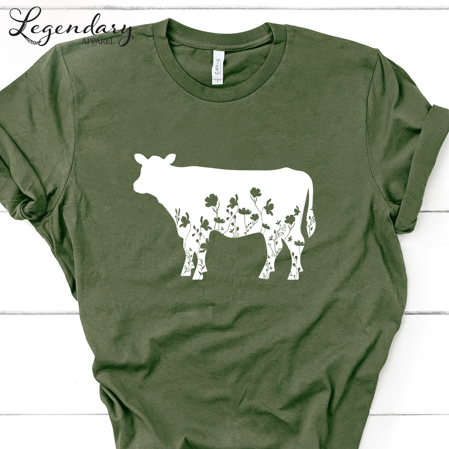 Floral Cow T-Shirt