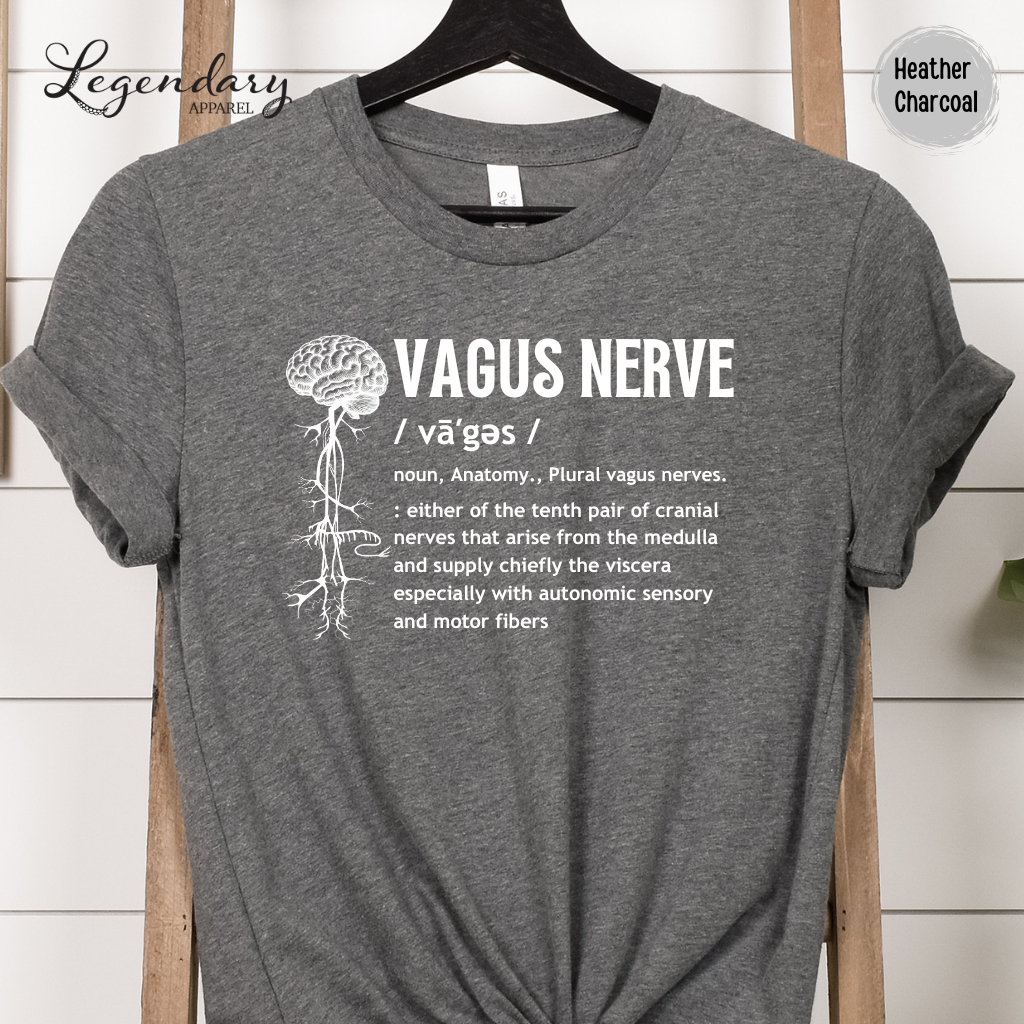 Vagus Nerve Definition Shirt Nervous System Anatomy Tee Shirt