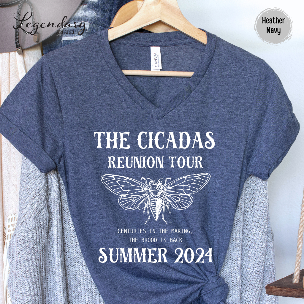 The Cicadas Reunion Tour 2024 V-Neck Tee Shirt