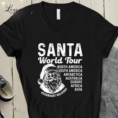 Santa World Tour V-neck
