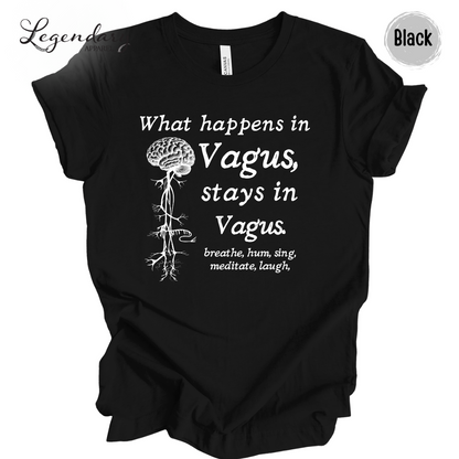 Vagus Nerve Shirt What Happens In Vagus Stays In Vagus breath hum sing meditate laugh