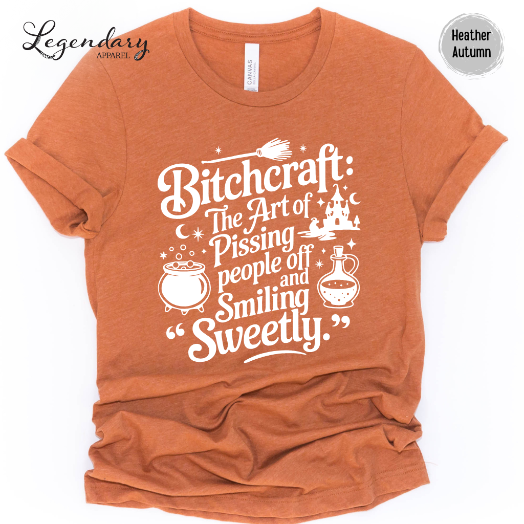 Bitchcraft Sarcastic Witch Shirt