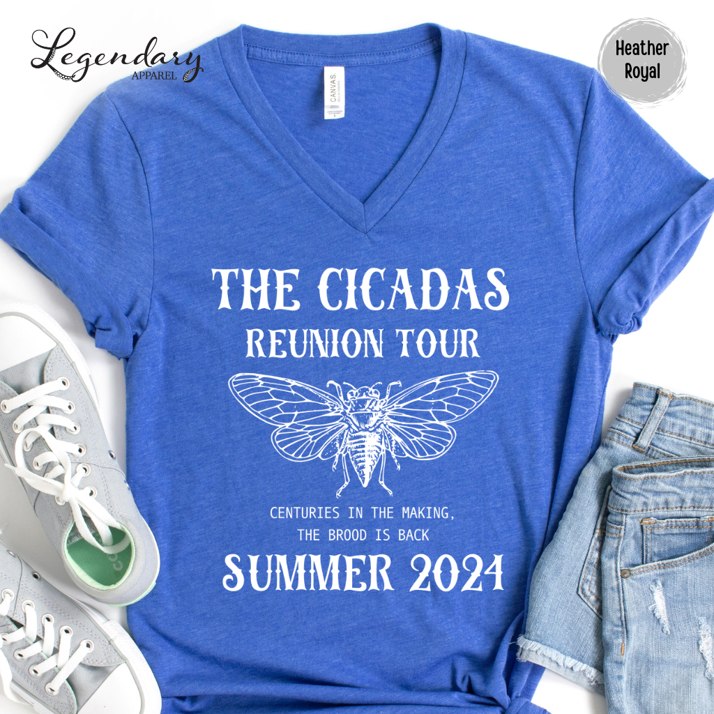 The Cicadas Reunion Tour 2024 V-Neck Tee Shirt