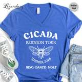 Cicada Reunion Tour 2024 V-Neck Tee Shirt