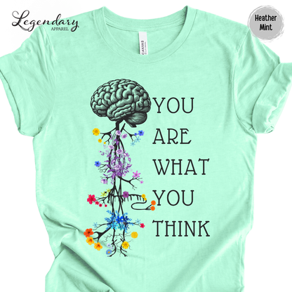 Vagus Nerve Shirt Nervous System Anatomy You Are What You Think Mindfulness Shirt