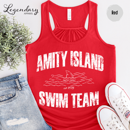 Amity Island Swim Team Racerback Tank Top