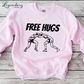 Free Hugs Funny Wrestler Sweatshirt