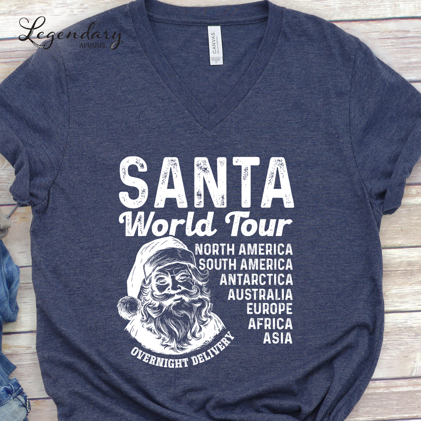 Santa World Tour V-neck