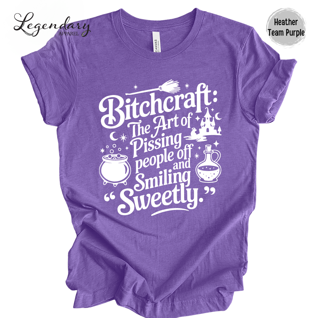 Bitchcraft Sarcastic Witch Shirt