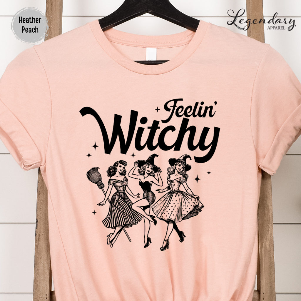 Feelin Witchy Halloween T-Shirt