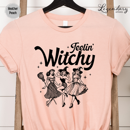 Feelin Witchy Halloween T-Shirt