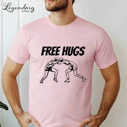 Free Hugs Wrestler T-Shirt