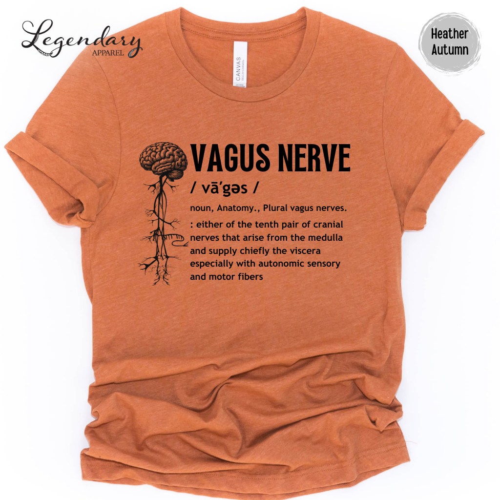 Vagus Nerve Definition Shirt Nervous System Anatomy Tee Shirt