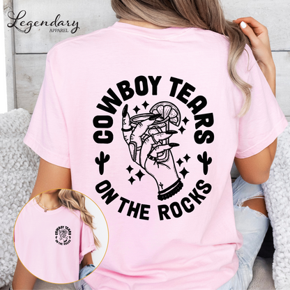 Cowboy Tears Comfort Colors Oversized Tee